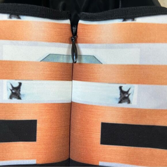 Clover Canyon Digital Print Fitted Scuba Dress - Picture 9 of 12